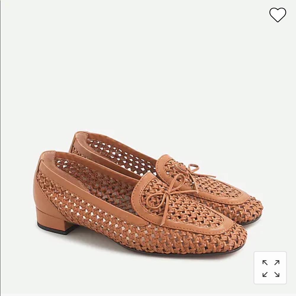 NWT JCrew woven leather loader with bow